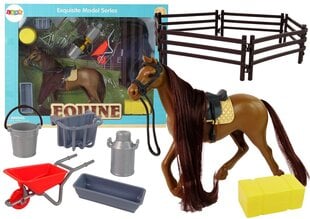 Žirgo figūrėlės rinkinys su priedais Lean Toys kaina ir informacija | Žaislai mergaitėms | pigu.lt
