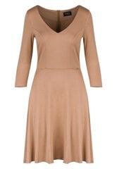 Suknelė moterims Figl, smėlio spalvos kaina ir informacija | Suknelės | pigu.lt