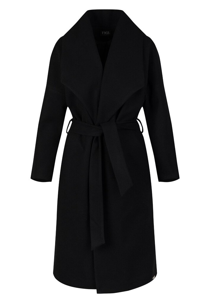 Paltas moterims Figl M713, juodas цена и информация | Paltai moterims | pigu.lt
