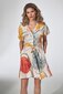Suknelės moterims Figl M739, smėlio spalvos kaina ir informacija | Suknelės | pigu.lt