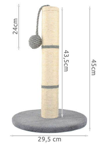 Kačių draskyklė bokštas su kamuoliukų, 45cm kaina ir informacija | Draskyklės | pigu.lt