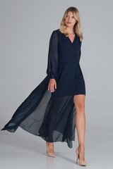 Suknelė moterims Figl M850, mėlyna kaina ir informacija | Suknelės | pigu.lt