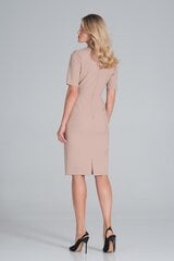 Suknelė moterims Figl M851, smėlio spalvos kaina ir informacija | Suknelės | pigu.lt
