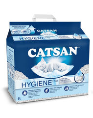 Sušokantis kraikas katėms Catsan Hygiene Plus 5 l kaina ir informacija | Kraikas katėms | pigu.lt