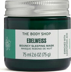 Увлажняющая ночная маска The Body Shop Эдельвейс, 75 мл цена и информация | Маски для лица, патчи для глаз | pigu.lt