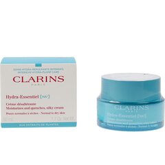 Dieninis kremas Clarins Hydra-Essentiel Silky, 50 ml kaina ir informacija | Veido kremai | pigu.lt