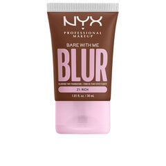 Makiažo pagrindas NYX Bare With Me Blur N 21 Rich, 30 ml цена и информация | Пудры, базы под макияж | pigu.lt