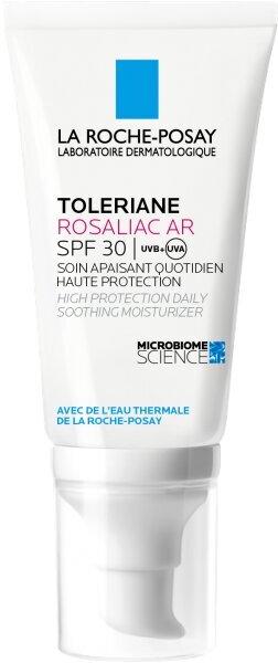 Raminamasis drėkinamasis veido kremas La Roche Posay Toleraine Rosaliac AR SPF30, 50 ml цена и информация | Veido kremai | pigu.lt