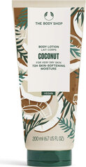 Kūno kremas The Body Shop Hydrating Body Lotion Coconut, 200 ml цена и информация | Кремы, лосьоны для тела | pigu.lt