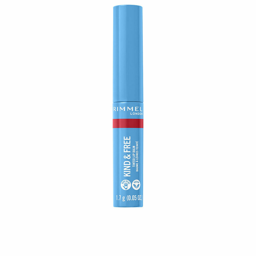 Lūpų balzamas su spalva Rimmel London Kind & Free N 005-turbo red, 1,7 g цена и информация | Lūpų dažai, blizgiai, balzamai, vazelinai | pigu.lt