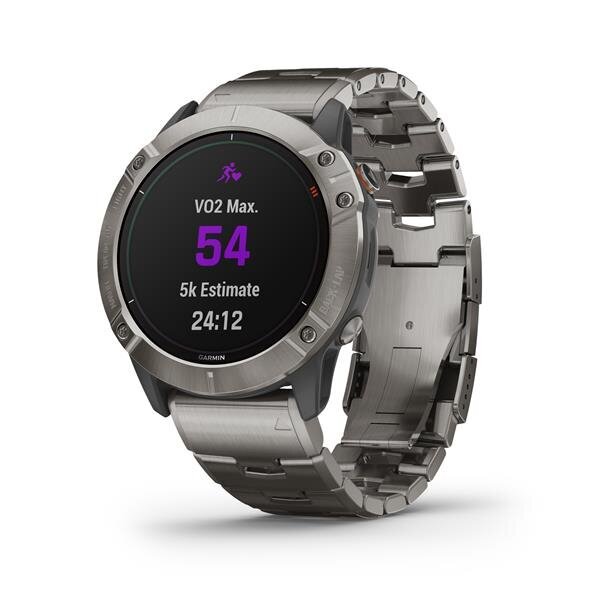 Garmin fenix® 6X Pro Solar Titanium kaina ir informacija | Išmanieji laikrodžiai (smartwatch) | pigu.lt