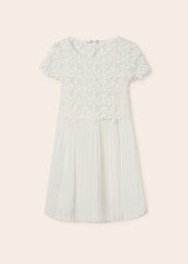 Mayoral детское платье 1953*034, белый/розовый 8445445650533 цена и информация | Платья для девочек | pigu.lt