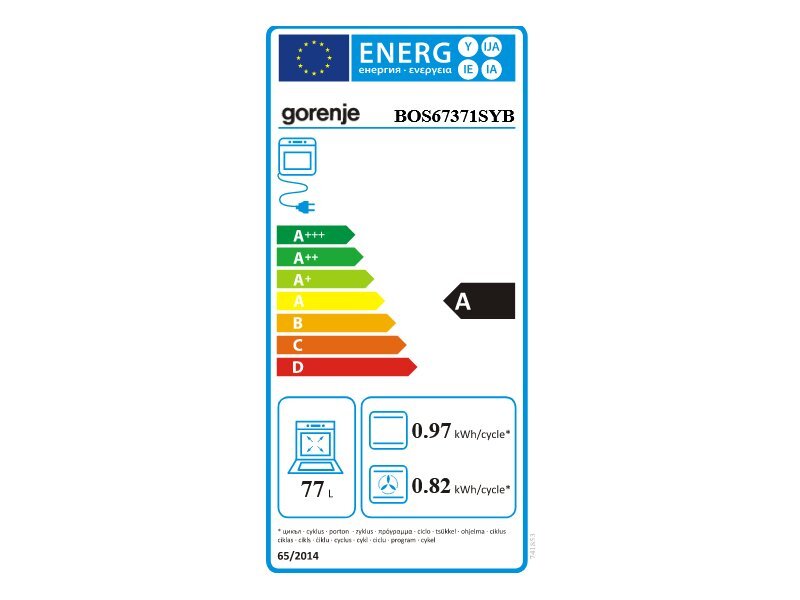 Gorenje BOS67371SYB kaina ir informacija | Orkaitės | pigu.lt