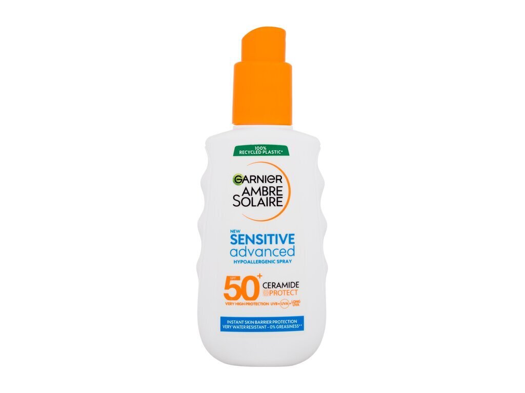 Purškiklis nuo saulės Garnier Ambre Solaire SPF 50+, 150 ml цена и информация | Kremai nuo saulės | pigu.lt