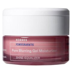 Гелевый крем для лица Korres Pomegranate Pore Blurring Gel-Moisturizer, 40 мл цена и информация | Кремы для лица | pigu.lt