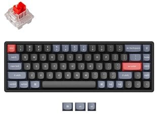 Keychron 62 Pro 65% беспроводной mеханическая клавиатура (ANSI, RGB, Hot-swap, US, Pro Red Switch) цена и информация | Клавиатуры | pigu.lt