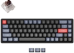 Keychron 62 Pro 65% беспроводной mеханическая клавиатура (ANSI, RGB, Hot-swap, US, Pro Brown Switch) цена и информация | Клавиатуры | pigu.lt