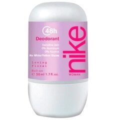 Шариковый дезодорант Nike Woman Loving Floral Dezodorant Roll-On для женщин, 50 мл. цена и информация | Дезодоранты | pigu.lt