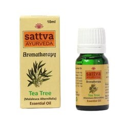 Эфирное масло чайного дерева Sattva Ayurveda Tea Tree, 10 мл цена и информация | Эфирные, косметические масла, гидролаты | pigu.lt