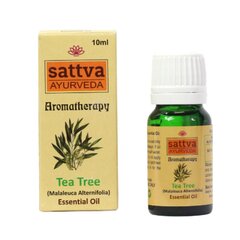 Эфирное масло для ароматерапии Sattva Tea Tree, 10 мл. цена и информация | Эфирные, косметические масла, гидролаты | pigu.lt