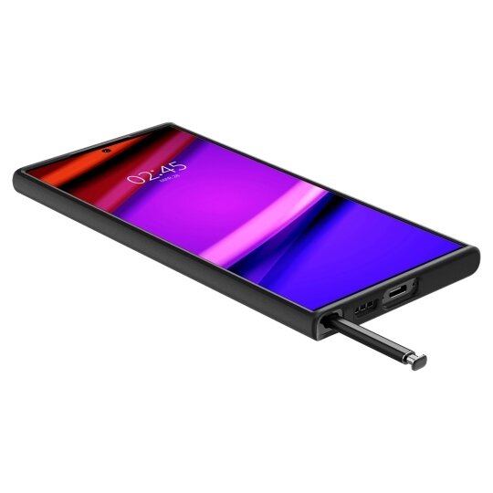 Spigen skirtas Samsung Galaxy S23 Ultra, juodas kaina ir informacija | Telefono dėklai | pigu.lt