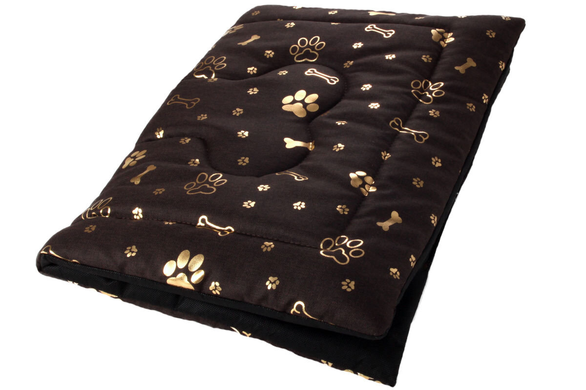 Welsti vandeniui atsparus šuns gultas, kilimėlis, įvairių dydžių, rudas kaina ir informacija | Guoliai, pagalvėlės | pigu.lt