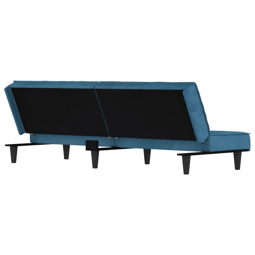 Sofa-lova su porankiais vidaXL, mėlyna цена и информация | Sofos | pigu.lt