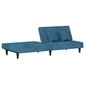 Sofa-lova su porankiais vidaXL, mėlyna kaina ir informacija | Sofos | pigu.lt