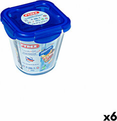 Герметичная коробочка для завтрака Pyrex Cook & go Прозрачный Cтекло (800 ml) (6 штук) цена и информация | Посуда для хранения еды | pigu.lt
