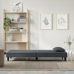 Sofa-lova su porankiais vidaXL, pilka цена и информация | Диваны | pigu.lt