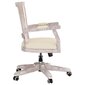 Pasukama biuro kėdė vidaXL, smėlio spalva kaina ir informacija | Biuro kėdės | pigu.lt