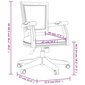 Pasukama biuro kėdė vidaXL, smėlio spalva цена и информация | Biuro kėdės | pigu.lt