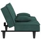 Sofa-lova su porankiais vidaXL, žalia kaina ir informacija | Sofos | pigu.lt