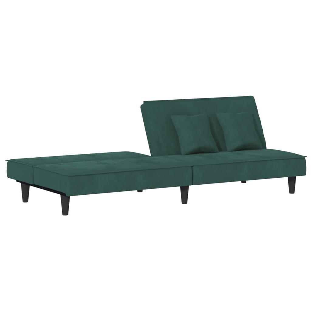 Sofa-lova su porankiais vidaXL, žalia цена и информация | Sofos | pigu.lt