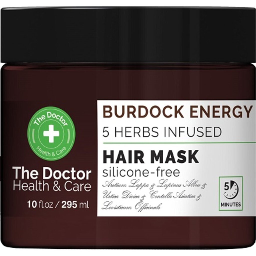 Plaukų kaukė The Doctor Burdock Energy, 295 ml kaina ir informacija | Priemonės plaukų stiprinimui | pigu.lt