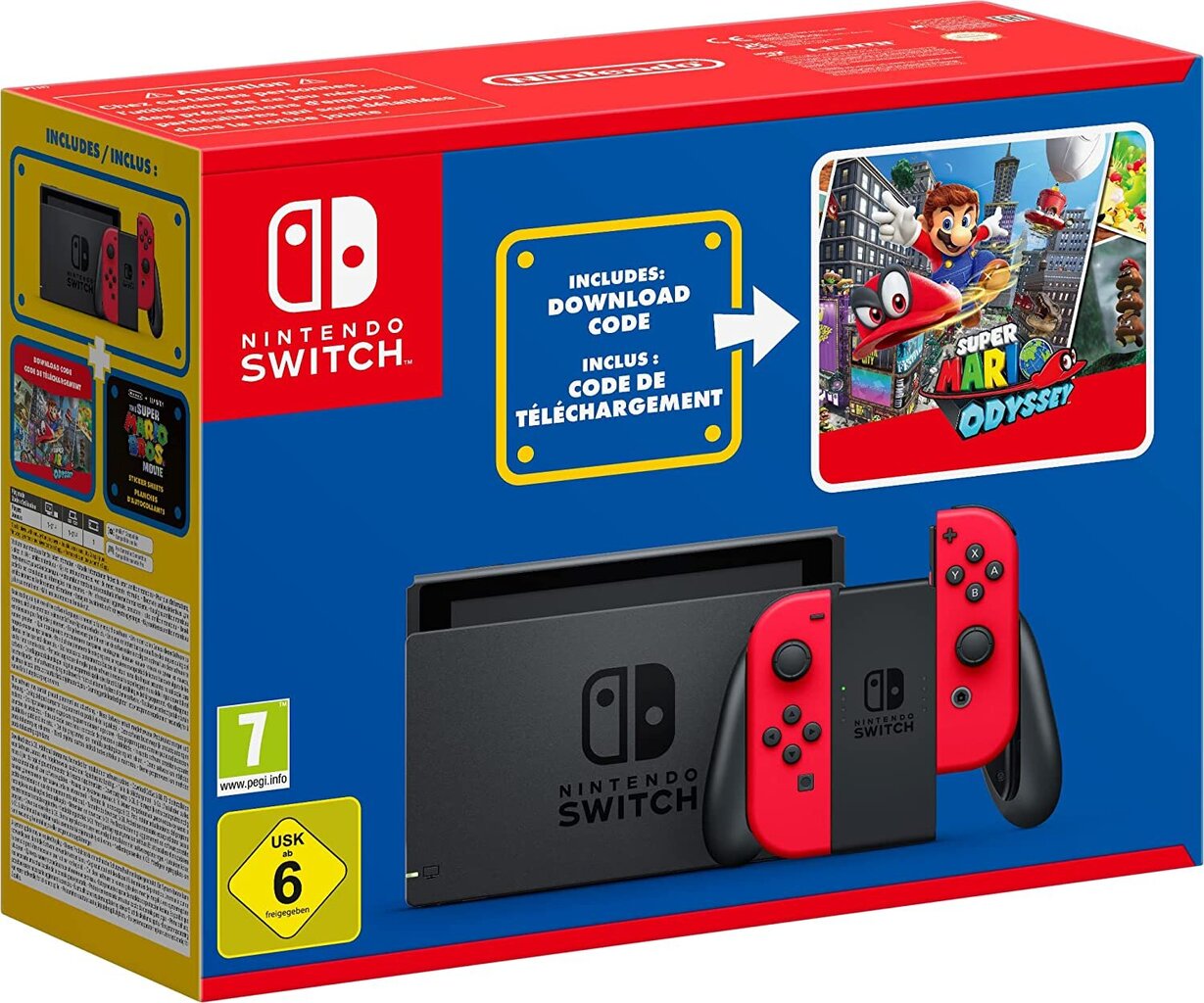 Игровая Приставка Nintendo Switch + Super Mario Odyssey (Pack.