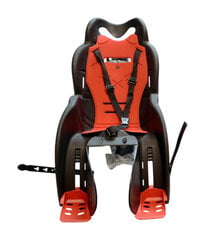 Велосипедное кресло, на багажник велосипеда, цвет: чёрный, красный, HTP Design SANBAS P (5222) цена и информация | Велокресла | pigu.lt