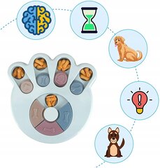 Flip Board interektyvi maisto dėlionė gyvūnams, mėlyna kaina ir informacija | Žaislai šunims | pigu.lt