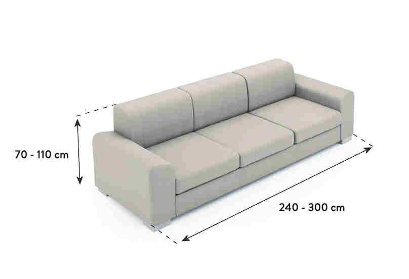 Hyperflexible 4 vietų sofos užvalkalas 230 - 300 cm kaina ir informacija | Baldų užvalkalai | pigu.lt