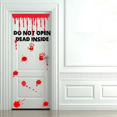 Виниловая наклейка для двери Зомби декор интерьера - 90 см цена и информация | Интерьерные наклейки | pigu.lt