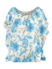 Z-One женская блузка CLARISSA PL*2117, белый/синий 4067218503583 цена и информация | Женские блузки, рубашки | pigu.lt