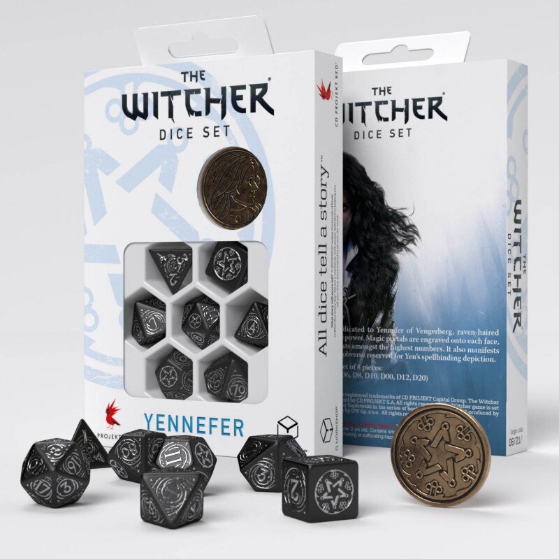 Kauliukų rinkinys The Witcher Yennefer, The Obsidian Star kaina ir informacija | Stalo žaidimai, galvosūkiai | pigu.lt