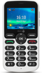 Doro 5861 WHITE/BLACK 4G цена и информация | Мобильные телефоны | pigu.lt