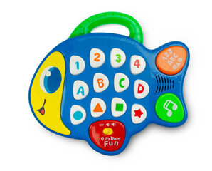 Развивающая игрушка Музыкальная рыбка Toyz, синяя цена и информация | Игрушки для малышей | pigu.lt