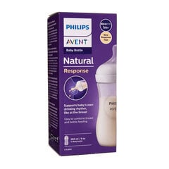 Бутылочка Philips AVENT Natural SCY903/01, от 1 месяца, 260 мл цена и информация | Бутылочки и аксессуары | pigu.lt