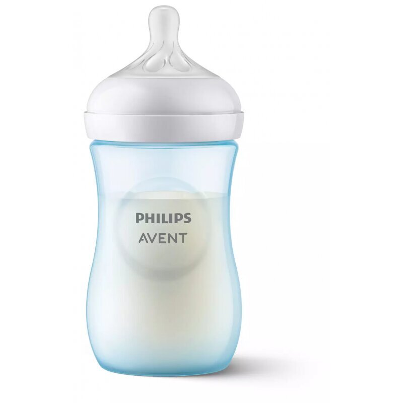 Buteliukas Philips Avent Natural Response, mėlynas, 1 mėn+, 260 ml цена и информация | Buteliukai kūdikiams ir jų priedai | pigu.lt