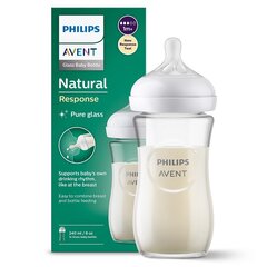 Buteliukas Philips Avent Natural SCY933/01, 1+ mėn, 240 ml kaina ir informacija | Buteliukai kūdikiams ir jų priedai | pigu.lt