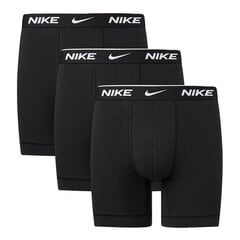 Nike vyriški bokseriai EVERYDAY COTTON STRETCH 3 vnt., juodi цена и информация | Трусы | pigu.lt