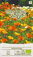 Geltonžiedės ešolcijos Organic Way kaina ir informacija | Gėlių sėklos | pigu.lt