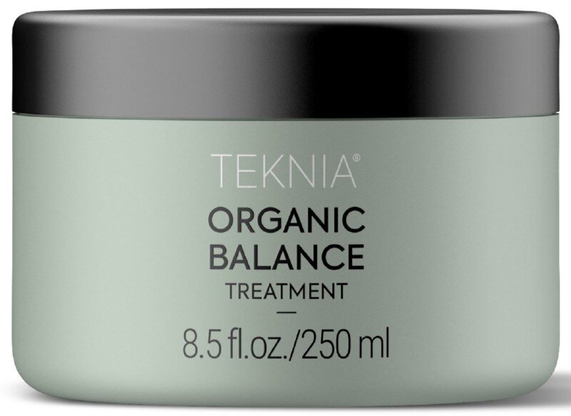 Drėkinamoji plaukų kaukė Lakme Teknia Organic Balance Treatment, 250 ml kaina ir informacija | Priemonės plaukų stiprinimui | pigu.lt